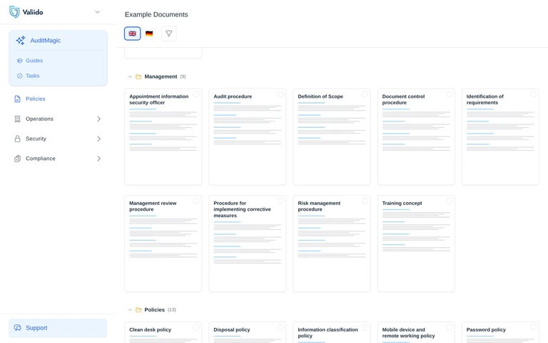 Valiido 1-Click Examples library
